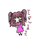 女の子(ミニキャラ) 2（個別スタンプ：15）