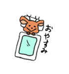 なんとなくシカ（個別スタンプ：3）