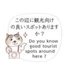 英語と日本語の観光客会話 #1（個別スタンプ：22）