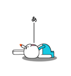 大学院生となった燃焼うさぎのスタンプ（個別スタンプ：15）