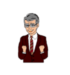 働く男性シリーズ：シルバー グラス JW（個別スタンプ：9）