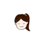 日常的に使える女の子の表情スタンプ♡（個別スタンプ：3）