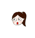 日常的に使える女の子の表情スタンプ♡（個別スタンプ：6）