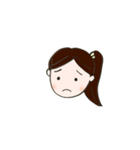 日常的に使える女の子の表情スタンプ♡（個別スタンプ：7）