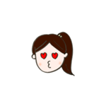 日常的に使える女の子の表情スタンプ♡（個別スタンプ：9）