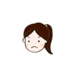 日常的に使える女の子の表情スタンプ♡（個別スタンプ：10）