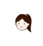 日常的に使える女の子の表情スタンプ♡（個別スタンプ：12）