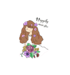 Happy wedding〜おめでとうさちゃん〜（個別スタンプ：7）