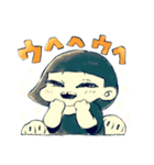 すきっ歯の女の子ともぶ（個別スタンプ：8）
