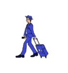 働く男性シリーズ：ミドル グラス JW（個別スタンプ：39）