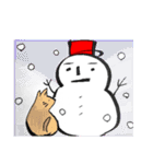 ゆきだるま⛄スタンプ（個別スタンプ：3）