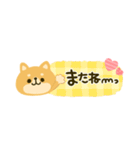 豆柴♡日和＊コンパクトメッセージ（個別スタンプ：39）