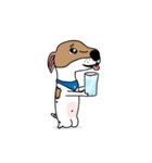 ぷよ ジャック ラッセル テリア犬 アニメ 3（個別スタンプ：2）