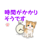 ちび猫4 連絡です（個別スタンプ：31）