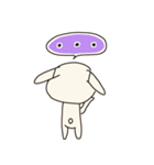 よこ耳うさぎ（個別スタンプ：17）