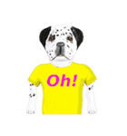 Tシャツ犬（個別スタンプ：21）