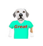 Tシャツ犬（個別スタンプ：26）