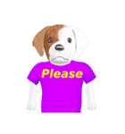 Tシャツ犬（個別スタンプ：28）
