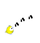 イロハのイ キイロイトリ編（デカ文字）（個別スタンプ：18）