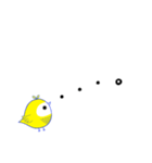 イロハのイ キイロイトリ編（デカ文字）（個別スタンプ：25）