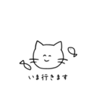 ていねいなどうぶつくん モノクロ版（個別スタンプ：21）