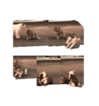 太陽が月が子猫たちに輝く（個別スタンプ：8）
