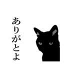 黒猫にゃあまの肯定系（個別スタンプ：40）