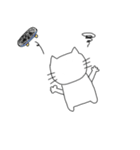 スケボーにのったねこスタンプ げたまる（個別スタンプ：11）