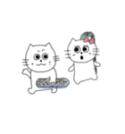 スケボーにのったねこスタンプ げたまる（個別スタンプ：16）