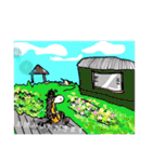 キリンのアンリーと仲間たちー旅編ー（個別スタンプ：19）