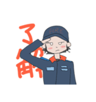 消防士(女性)（個別スタンプ：15）