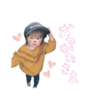 シンプルここみスタンプ（個別スタンプ：3）