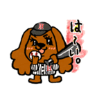 コッカースパニエル 野球スタンプ（個別スタンプ：3）