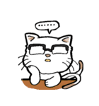 白猫又のシロ助★敬語ver.★（個別スタンプ：35）