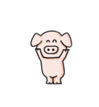 おかしな動物達（牛・豚）（個別スタンプ：1）