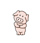 おかしな動物達（牛・豚）（個別スタンプ：3）
