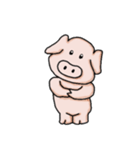 おかしな動物達（牛・豚）（個別スタンプ：4）