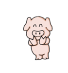 おかしな動物達（牛・豚）（個別スタンプ：6）