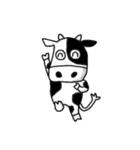 おかしな動物達（牛・豚）（個別スタンプ：8）