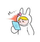 タロット占いをするウサギ（個別スタンプ：3）