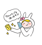 タロット占いをするウサギ（個別スタンプ：5）