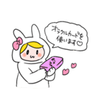 タロット占いをするウサギ（個別スタンプ：6）