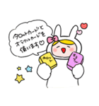 タロット占いをするウサギ（個別スタンプ：7）