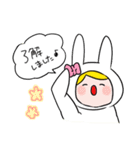 タロット占いをするウサギ（個別スタンプ：12）