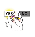 タロット占いをするウサギ（個別スタンプ：18）