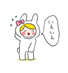 タロット占いをするウサギ（個別スタンプ：24）