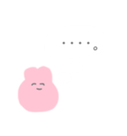 思いにふけるぴんくちゃん。（個別スタンプ：23）