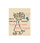 To you who were born in August③（個別スタンプ：4）