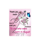 To you who were born in August③（個別スタンプ：6）