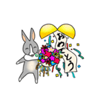 アナウサギのウサボーの日常使いスタンプ（個別スタンプ：2）
